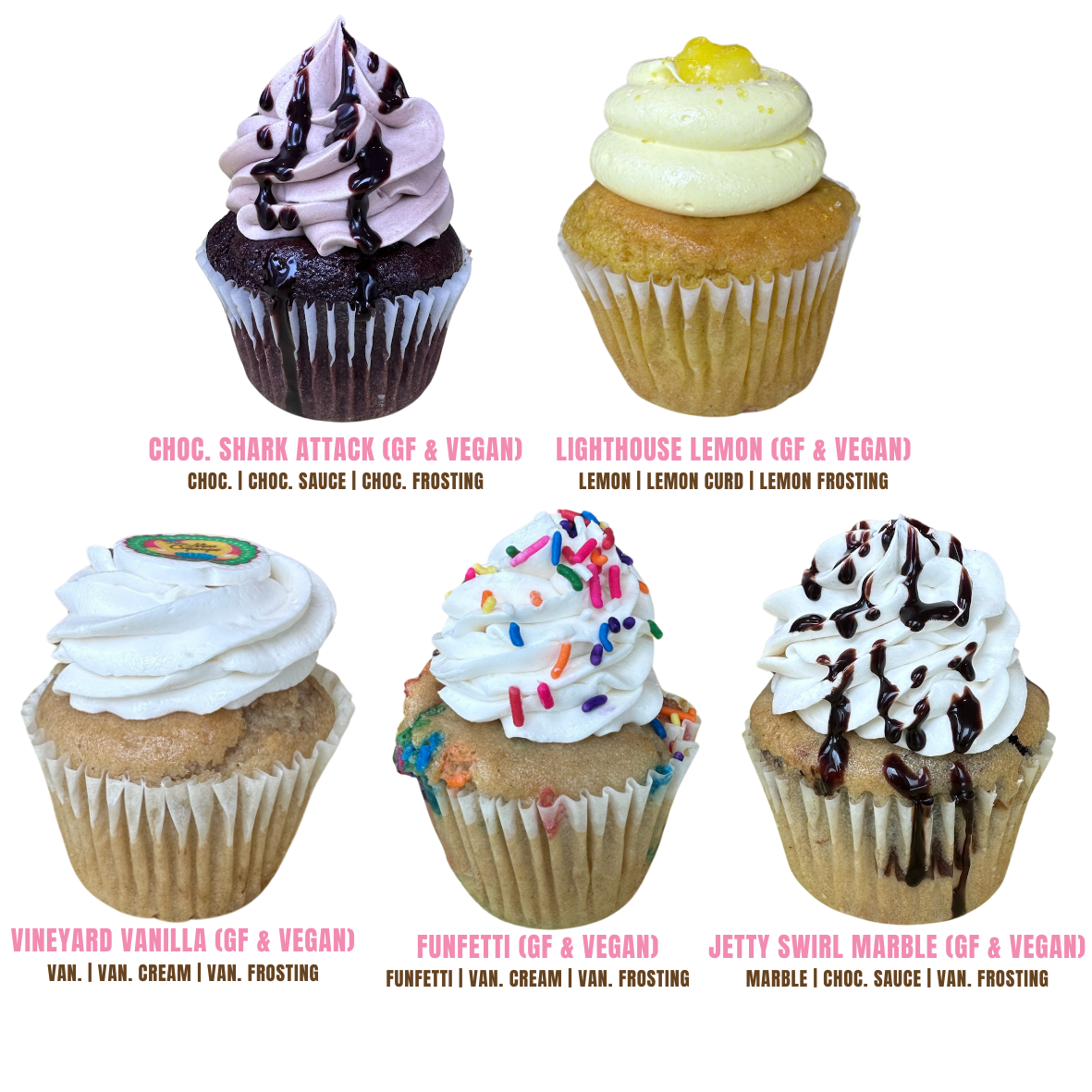 Dozen Regular Gluten Free &/or Vegan Cupcakes | Little Miss Cupcape