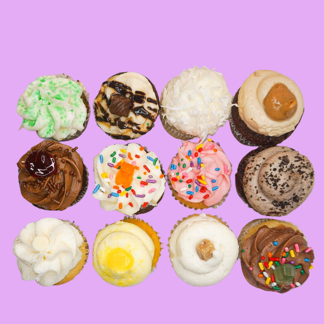 Mini Cupcakes - Split Dozen - Choose 4 Flavors – Patty's Cakes and Desserts